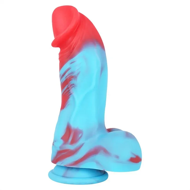 10c59eb6e2fae8d9 8.5 Inch Coloured King Cock Extra Girthy Dildo with Balls