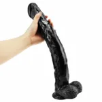 16.5 Inch Extra-Long Slim PVC Dildo with Powerful Suction Cup