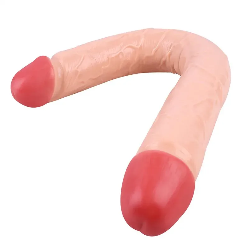 3648cef2a3f6e680 18 Inch Long Realistic Double-Ended Dildo