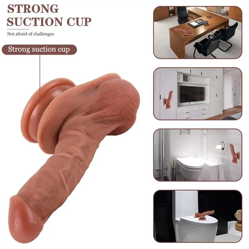 8 IN Ultra Realistic Silicone Dildo Strap-On Harness Set 5 8 IN Ultra Realistic Silicone Dildo Strap-On Harness Set 5