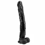 17 IN Extra-Long Real Feeling PVC Realistic Dildo Black/Blue/Brown/Skin Tone/Pink/Green - Image 6