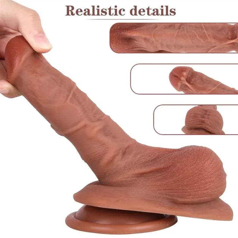 8 IN Ultra Realistic Silicone Dildo Strap-On Harness Set 4 8 IN Ultra Realistic Silicone Dildo Strap-On Harness Set 4
