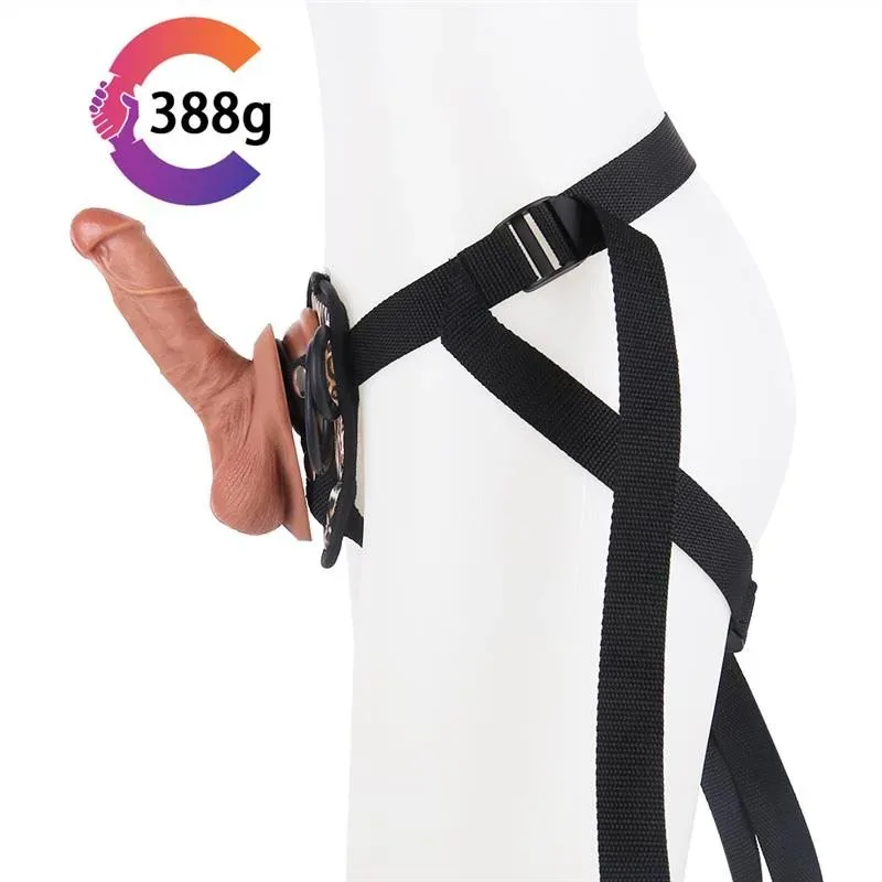 8 IN Ultra Realistic Silicone Dildo Strap-On Harness Set 2 8 IN Ultra Realistic Silicone Dildo Strap-On Harness Set 2