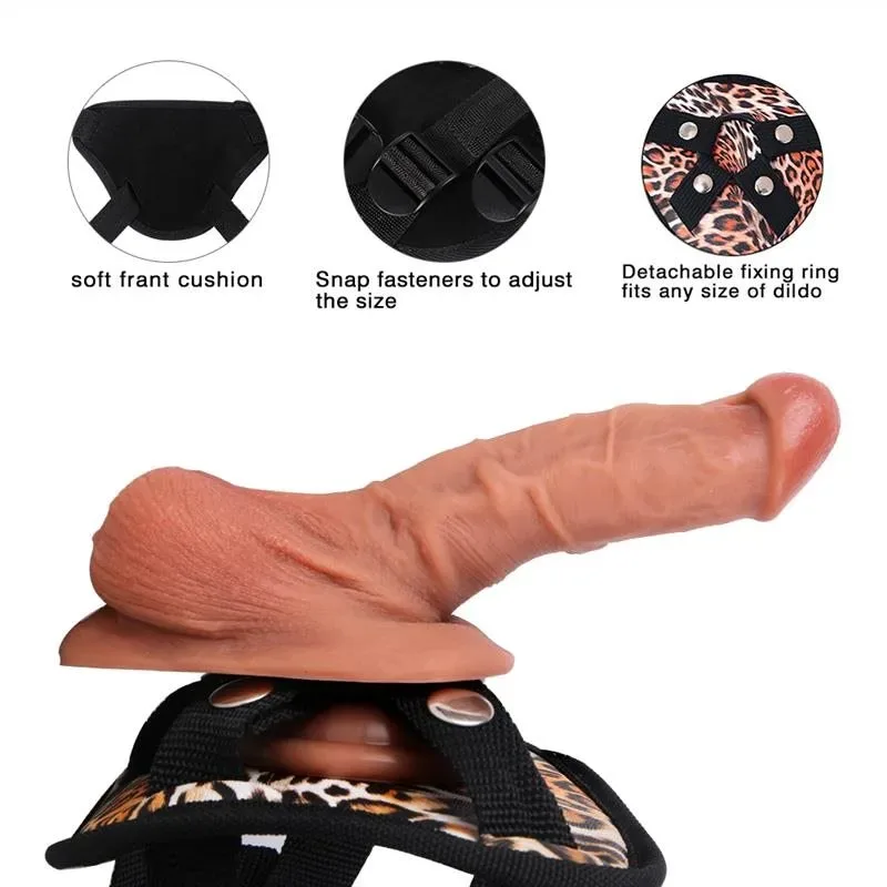 8 IN Ultra Realistic Silicone Dildo Strap-On Harness Set 6 8 IN Ultra Realistic Silicone Dildo Strap-On Harness Set 6