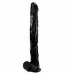 17 IN Extra-Long Real Feeling PVC Realistic Dildo Black/Blue/Brown/Skin Tone/Pink/Green - Image 7