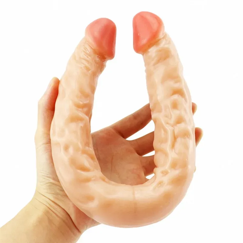 c295dc6e45e92855 16.5 Inch Double Ended PVC Dildo Skin / Black / Blue / Brown / Green / Coffee / Pink