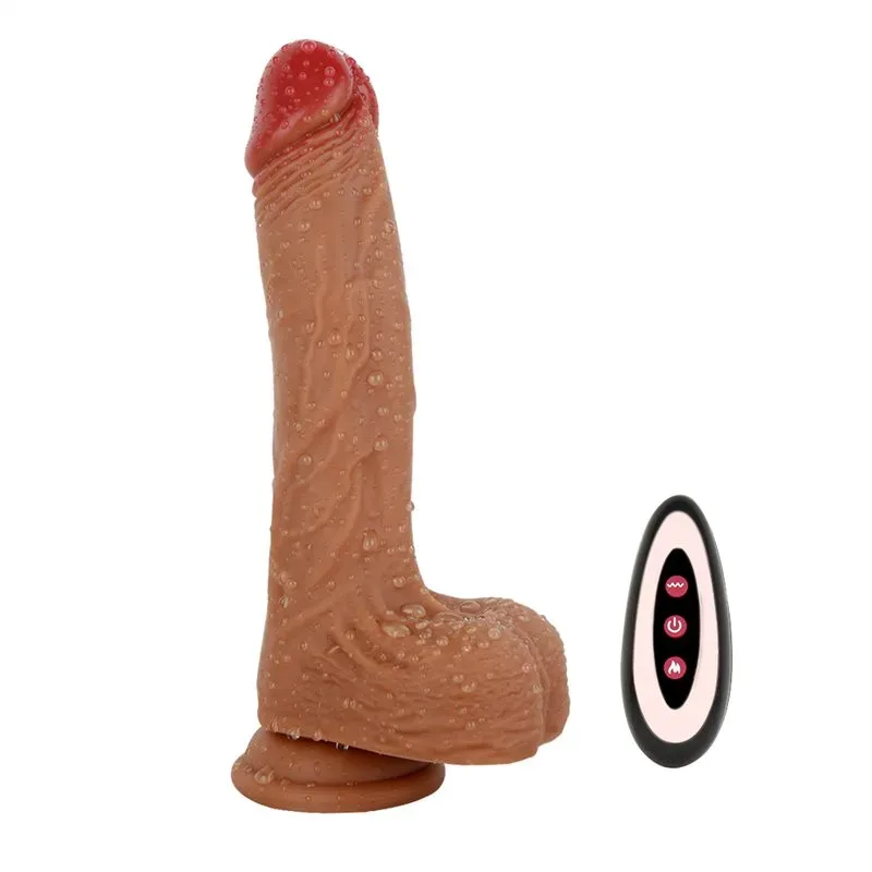 d14190a20ed5066b 8.5 Inch Realistic Heating Thrusting and Vibrating Dildo