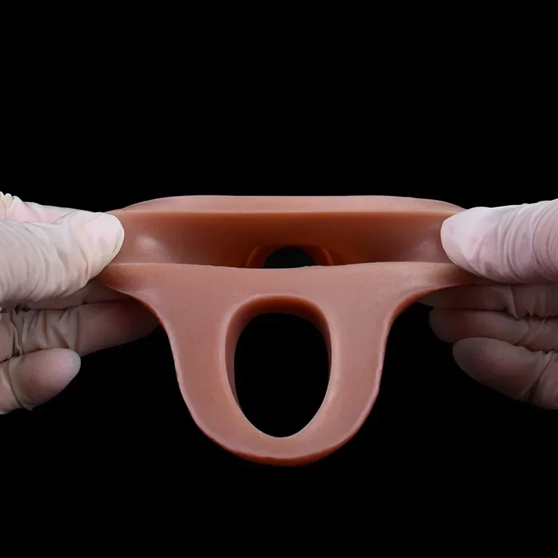 5.3 IN Silicone Realistic Penis Sheath Soft Cock Extender 11 5.3 IN Silicone Realistic Penis Sheath Soft Cock Extender 11